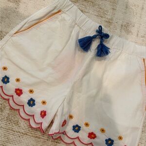 Floral Embroidered Girl’s Shorts